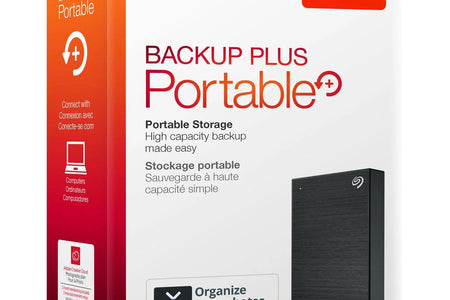 Backup plus Portable 4TB External USB 3.0 Hard Drive - Black