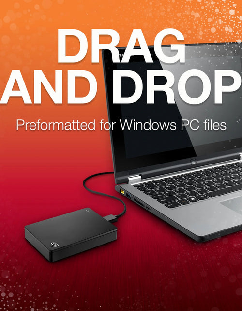 Load image into Gallery viewer, Backup plus Portable 4TB External USB 3.0 Hard Drive - Black
