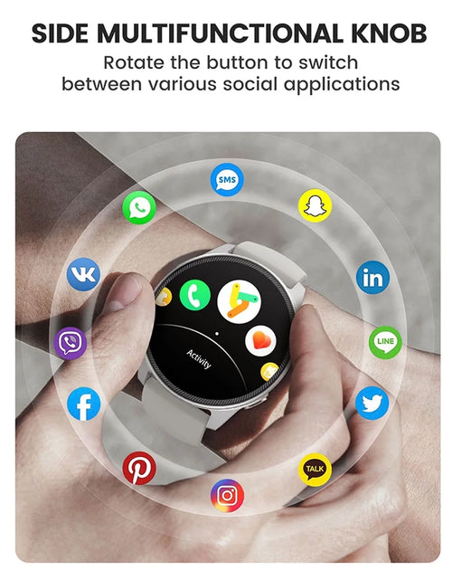 Load image into Gallery viewer, Smart Watch, 1.85 Inch Smart Watch with Answer/Dial ,Smart Watch for Men (Black)
