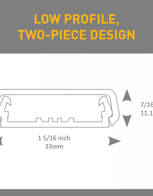Load image into Gallery viewer, Wiremold Non-Metallic PVC Raceway 15 Amp Toggle Switch Box Kit with Faceplate and Device Switch, White

