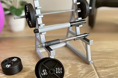 Barbell Pen Holder – Lift Your Desk Game!