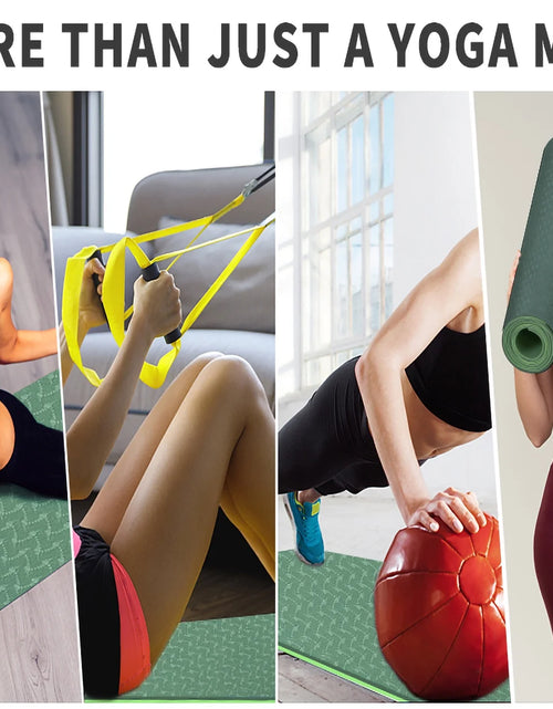 Load image into Gallery viewer, Yoga Mat 72 X 24'' Exercise Mats 8Mm TPE Non-Slip Extra Thick High-Density Eco Friendly for Yoga Workout Pilates Yoga Mats for Women Men
