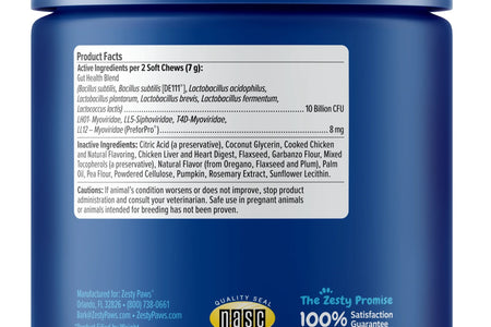 Senior Advanced Probiotic Bites for Dogs Chicken Flavor, 90 Count