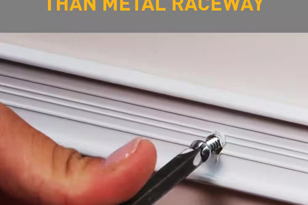 Wiremold Non-Metallic PVC Raceway 15 Amp Toggle Switch Box Kit with Faceplate and Device Switch, White