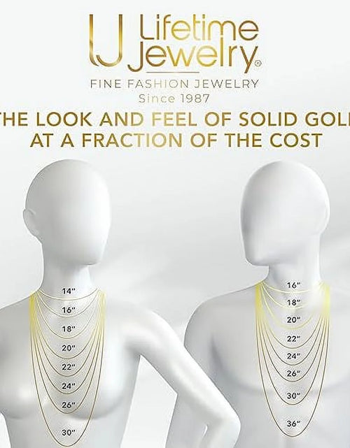 Load image into Gallery viewer, LIFETIME JEWELRY 5Mm Rope Chain Necklace 24K Real Gold Plated- Women and Men (36 Inches)
