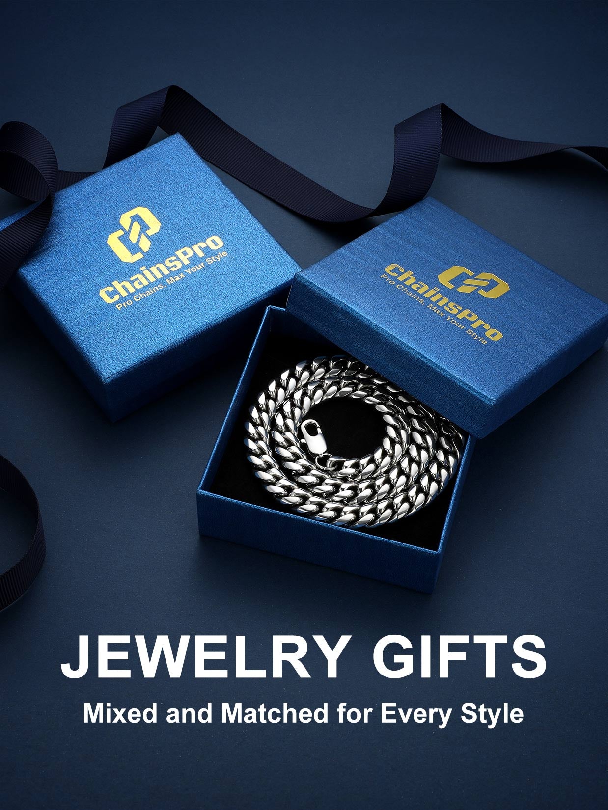 Curb Cuban Link Chain Necklaces for Men Jewelry 28Inch Stainless Steel Color Jewelry Gift for Dad Son